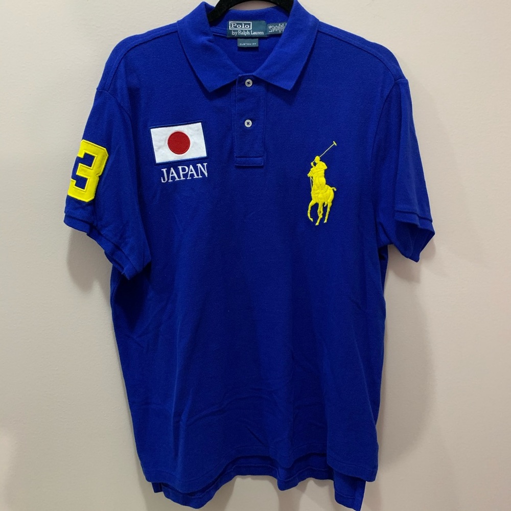 Polo Ralph Lauren Golf Shirt Japan Flag Big Pony